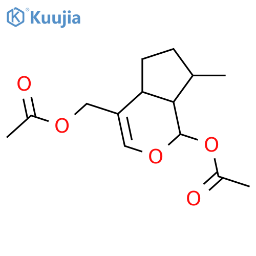 (1S)-1α-(Acetoxy)-1,4aα,5,6,7,7aα-hexahydro-7α-methylcyclopenta[c]pyran-4-methanol acetate structure