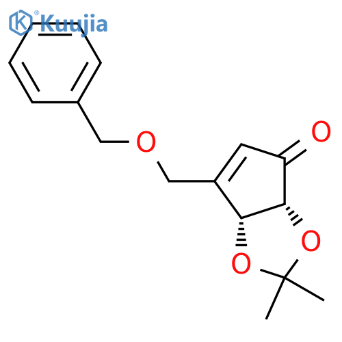 (3aR,6aR)-6-[(benzyloxy)methyl]-2,2-dimethyl-2H,3aH,4H,6aH-cyclopenta[d][1,3]dioxol-4-one structure