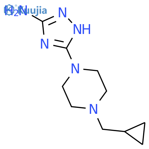 1H-1,2,4-Triazol-3-amine, 5-[4-(cyclopropylmethyl)-1-piperazinyl]- structure