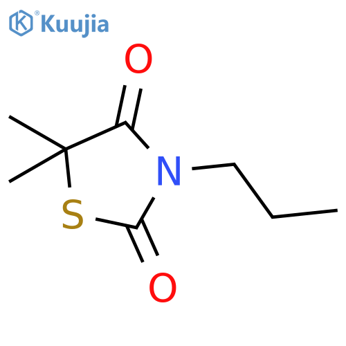 2,4-Thiazolidinedione, 5,5-dimethyl-3-propyl- structure