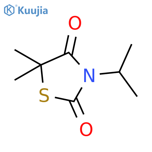 2,4-Thiazolidinedione, 5,5-dimethyl-3-(1-methylethyl)- structure