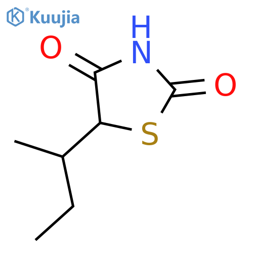 2,4-Thiazolidinedione, 5-(1-methylpropyl)- structure