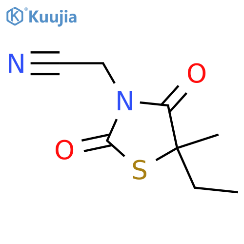3-THIAZOLIDINEACETONITRILE, 5-ETHYL-5-METHYL-2,4-DIOXO- structure