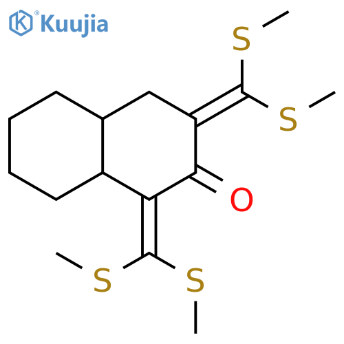 2(1H)-Naphthalenone, 1,3-bis[bis(methylthio)methylene]octahydro- structure