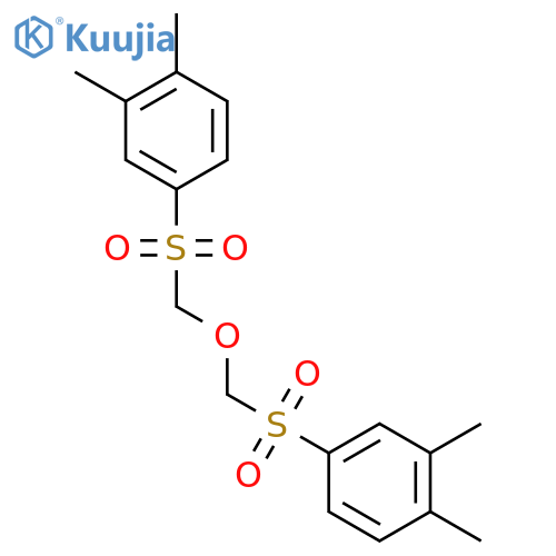 Benzene, 1,1'-[oxybis(methylenesulfonyl)]bis[3,4-dimethyl- structure