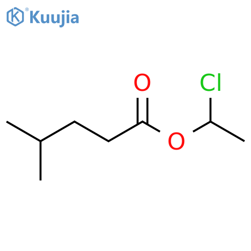 Pentanoic acid, 4-methyl-, 1-chloroethyl ester structure