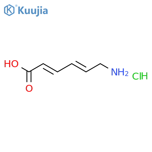 (2E,4E)-6-aminohexa-2,4-dienoic acid hydrochloride structure