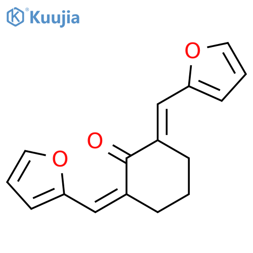 2,6-bis(2-furylmethylidene)cyclohexan-1-one structure