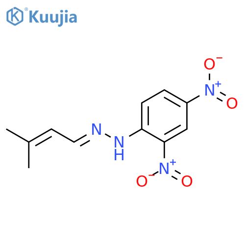 2-BUTENAL, 3-METHYL-, (2,4-DINITROPHENYL)HYDRAZONE structure