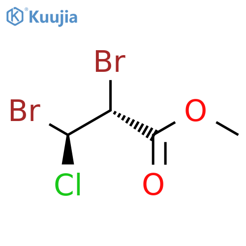 Propanoic acid, 2,3-dibromo-3-chloro-, methyl ester, (R*,S*)- structure