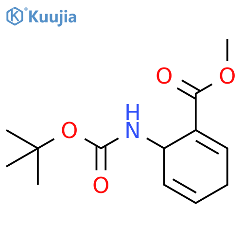 1,4-Cyclohexadiene-1-carboxylic acid, 6-[[(1,1-dimethylethoxy)carbonyl]amino]-, methyl ester structure