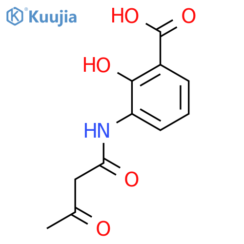 Benzoic acid, [(1,3-dioxobutyl)amino]-2-hydroxy- structure