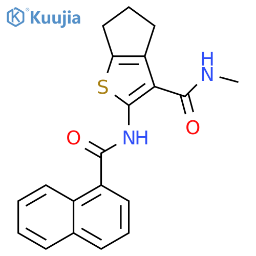 N-methyl-2-(naphthalene-1-amido)-4H,5H,6H-cyclopentabthiophene-3-carboxamide structure
