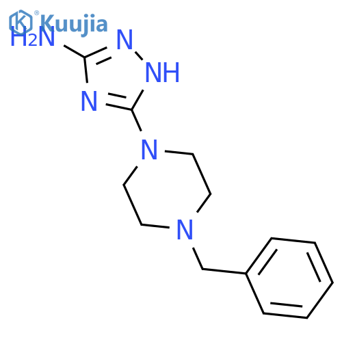 3-(4-Benzylpiperazin-1-yl)-1H-1,2,4-triazol-5-amine structure