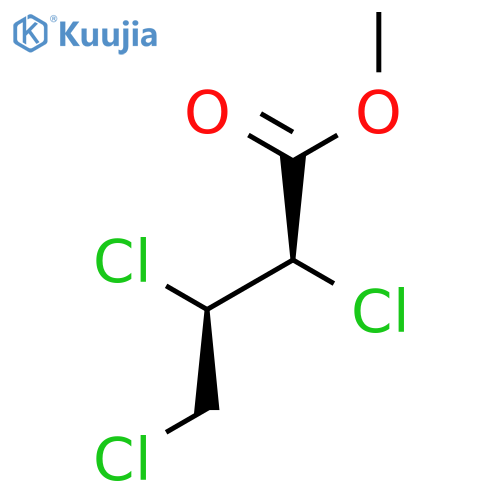 BUTANOIC ACID, 2,3,4-TRICHLORO-, METHYL ESTER, (R*,R*)- structure