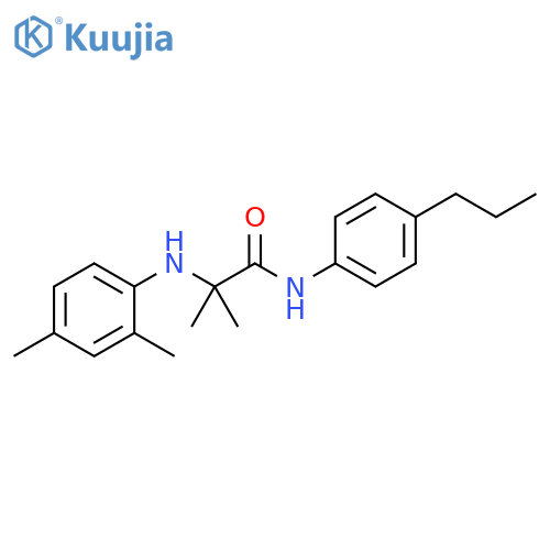 Propanamide,2-[(2,4-dimethylphenyl)amino]-2-methyl-N-(4-propylphenyl)- structure