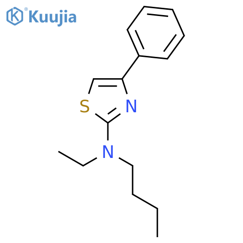 2-Thiazolamine, N-butyl-N-ethyl-4-phenyl- structure