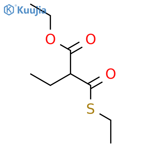 Butanoic acid, 2-[(ethylthio)carbonyl]-, ethyl ester structure