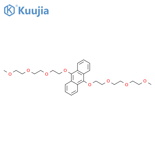 Anthracene, 9,10-bis[2-[2-(2-methoxyethoxy)ethoxy]ethoxy]- structure