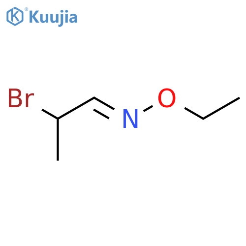 Propanal, 2-bromo-, O-ethyloxime structure