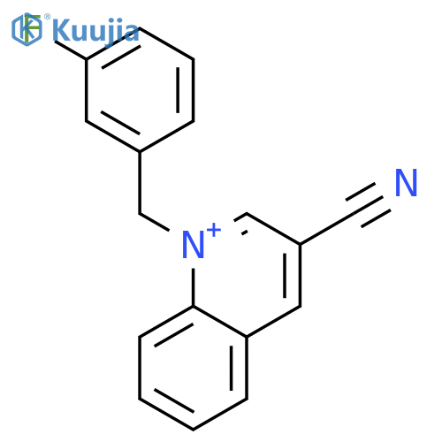 Quinolinium, 3-cyano-1-[(3-fluorophenyl)methyl]- structure