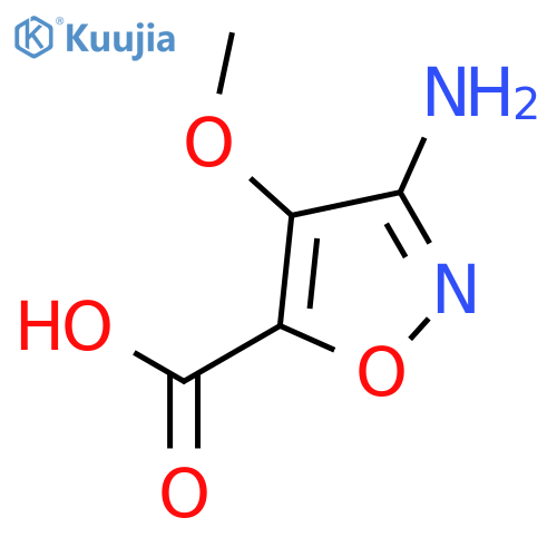5-Isoxazolecarboxylicacid, 3-amino-4-methoxy- structure