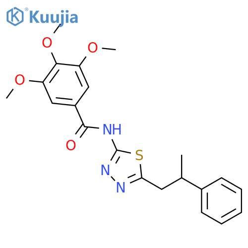 3,4,5-Trimethoxy-N-[5-(2-phenyl-propyl)-[1,3,4]thiadiazol-2-yl]-benzamide structure