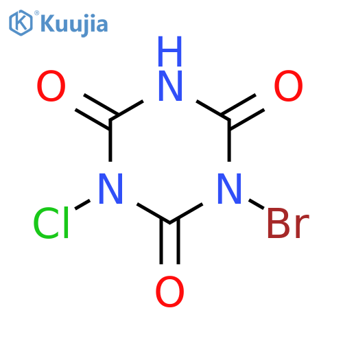 1,3,5-TRIAZINE-2,4,6(1H,3H,5H)-TRIONE, 1-BROMO-3-CHLORO- structure