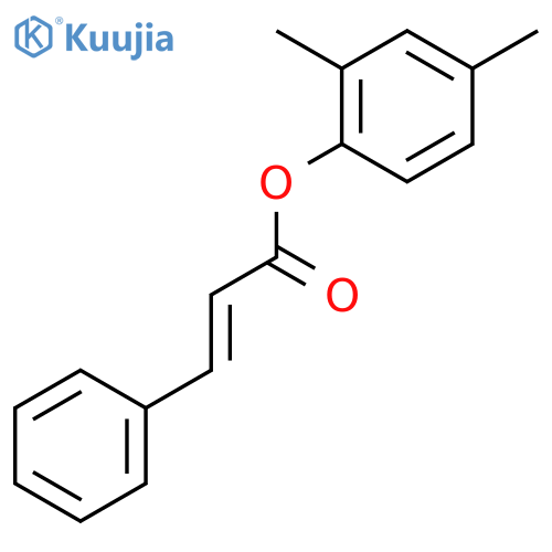 2-Propenoic acid, 3-phenyl-, 2,4-dimethylphenyl ester structure