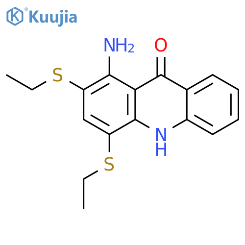 9(10H)-Acridinone, 1-amino-2,4-bis(ethylthio)- structure