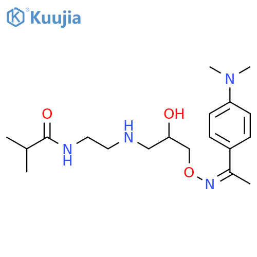 Propanamide,N-[2-[[3-[[[1-[4-(dimethylamino)phenyl]ethylidene]amino]oxy]-2-hydroxypropyl]amino]ethyl]-2-methyl- structure