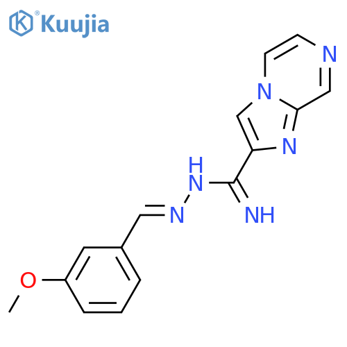 IMIDAZO[1,2-A]PYRAZINE-2-CARBOXIMIDIC ACID, [(3-METHOXYPHENYL)METHYLENE]HYDRAZIDE structure