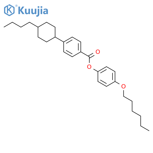 4-(Hexyloxy)phenyl 4-(trans-4-butylcyclohexyl)benzoate structure