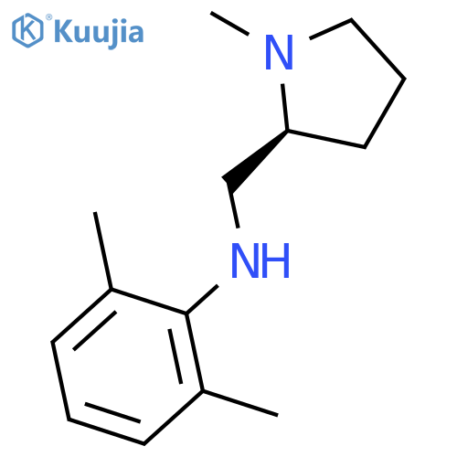 2-Pyrrolidinemethanamine, N-(2,6-dimethylphenyl)-1-methyl-, (S)- structure