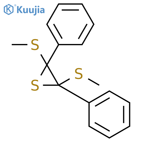 Thiirane, 2,3-bis(methylthio)-2,3-diphenyl- structure