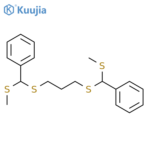 BENZENE, 1,1'-[1,3-PROPANEDIYLBIS[THIO[(METHYLTHIO)METHYLENE]]]BIS- structure