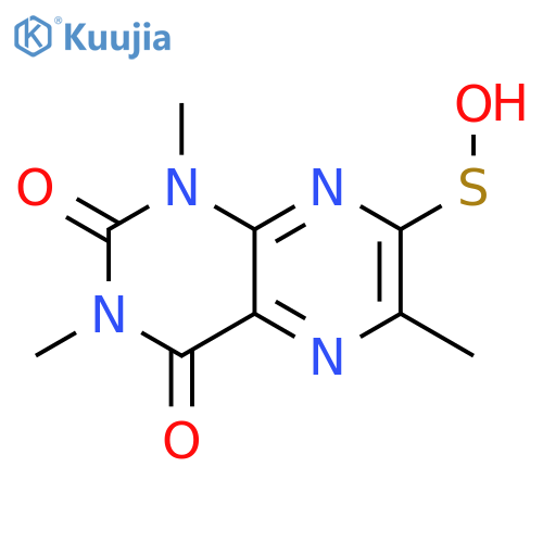 7-Pteridinesulfenic acid, 1,2,3,4-tetrahydro-1,3,6-trimethyl-2,4-dioxo- structure