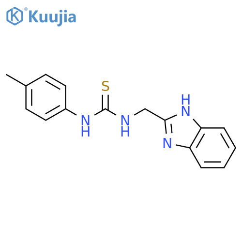 Thiourea, N-(1H-benzimidazol-2-ylmethyl)-N'-(4-methylphenyl)- structure