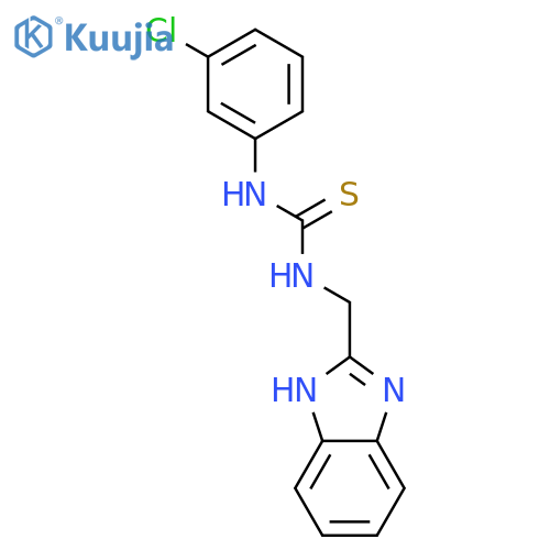 Thiourea, N-(1H-benzimidazol-2-ylmethyl)-N'-(3-chlorophenyl)- structure
