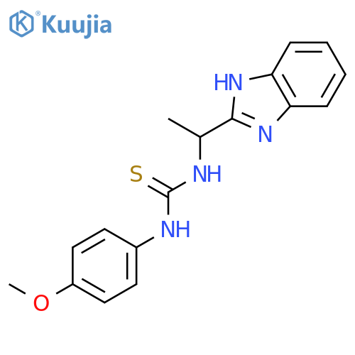 Thiourea, N-[1-(1H-benzimidazol-2-yl)ethyl]-N'-(4-methoxyphenyl)- structure