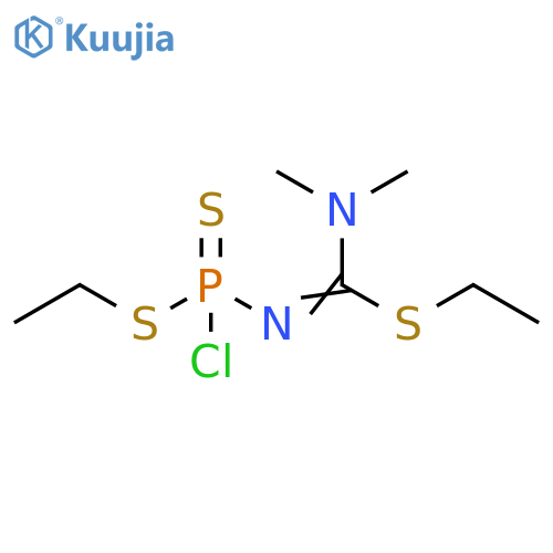 Carbamimidothioic acid, N'-[chloro(ethylthio)phosphinothioyl]-N,N-dimethyl-, ethyl ester (9CI) structure