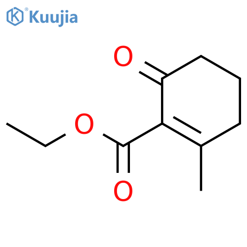 1-Cyclohexene-1-carboxylic acid, 2-methyl-6-oxo-, ethyl ester structure