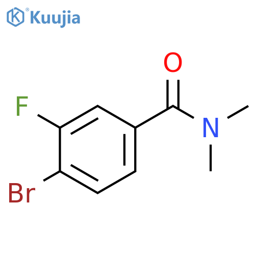 4-bromo-3-fluoro-N,N-dimethylbenzamide structure
