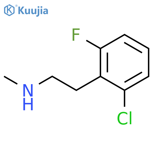 2-(2-chloro-6-fluorophenyl)ethyl(methyl)amine structure