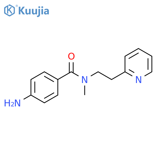 Benzamide, 4-amino-N-methyl-N-[2-(2-pyridinyl)ethyl]- structure
