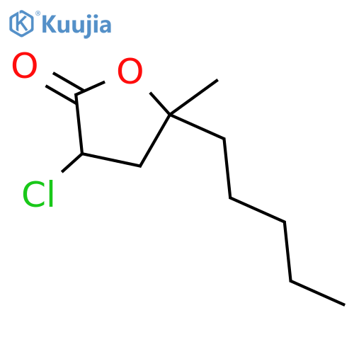 2(3H)-Furanone, 3-chlorodihydro-5-methyl-5-pentyl- structure