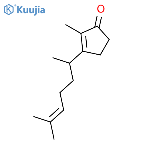 2-Cyclopenten-1-one, 3-(1,5-dimethyl-4-hexenyl)-2-methyl- structure