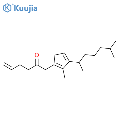 5-Hexen-2-one,1-[3-(1,5-dimethylhexyl)-2-methyl-1,3-cyclopentadien-1-yl]- structure