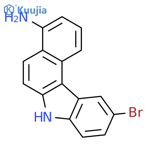 7H-Benzo[c]carbazol-4-amine, 10-bromo- structure