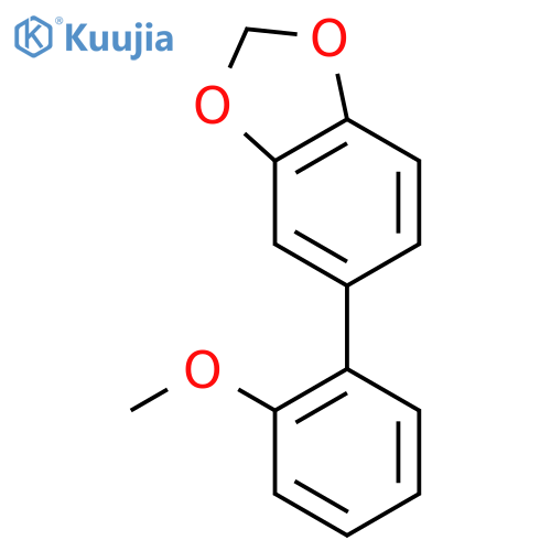 1,3-Benzodioxole, 5-(2-methoxyphenyl)- structure